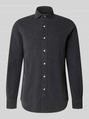 Koszula casualowa z mieszanki bawełny Polo Ralph Lauren Ciemnoszary
