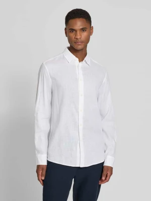 Koszula casualowa z mieszanki lnu i bawełny o kroju slim fit model 'RAMIS' drykorn