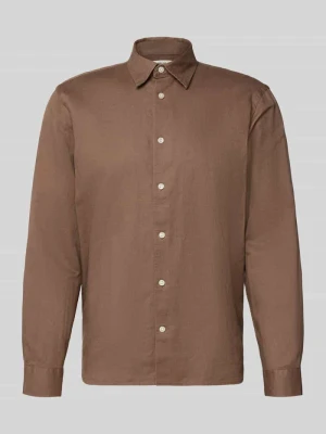 Koszula casualowa z mieszanki lnu i bawełny w kroju regular fit model 'CLAY LINENBLEND' Selected Homme