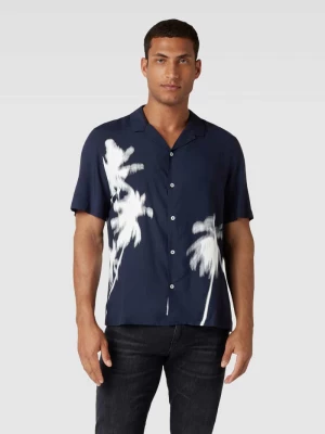 Koszula casualowa z wiskozy z nadrukiem z motywem model ‘palm resort’ s.Oliver RED LABEL