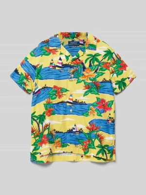Koszula casualowa z wiskozy ze wzorem na całej powierzchni model ‘ANDY’ Polo Ralph Lauren Kids