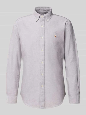 Koszula casualowa o kroju custom fit z wyhaftowanym logo Polo Ralph Lauren Średniobrązowy