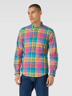Koszula casualowa ze wzorem w kratę i kołnierzykiem typu button down Polo Ralph Lauren