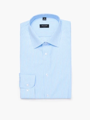 KOSZULA COFINO 3168T DŁUGI RĘKAW SLIM FIT NIEBIESKI Recman