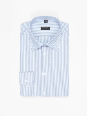 KOSZULA COFINO 3222D DŁUGI RĘKAW SLIM FIT GRANATOWA Recman