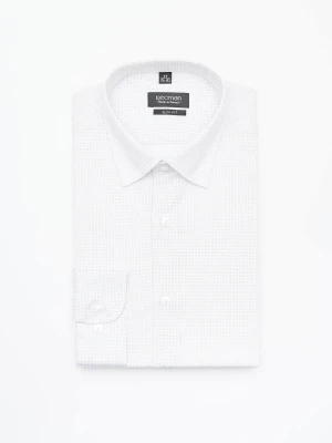 KOSZULA COLINE 2980 DŁUGI RĘKAW SLIM FIT BEŻ Recman