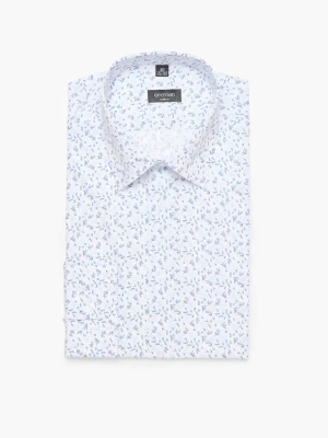 KOSZULA COLINE 3163D DŁUGI RĘKAW SLIM FIT BIAŁY Recman