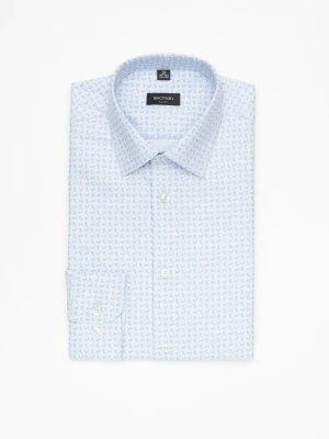 KOSZULA COLINE 3211T DŁUGI RĘKAW SLIM FIT BŁĘKITNY Recman