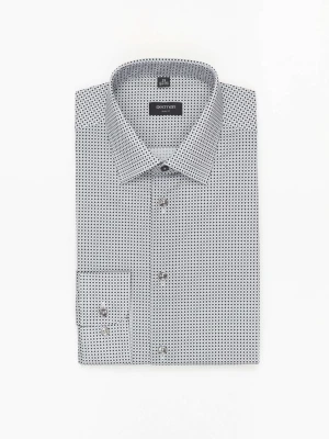 KOSZULA COLINE 3244T DŁUGI RĘKAW SLIM FIT ZIELONA Z BAWEŁNY Recman