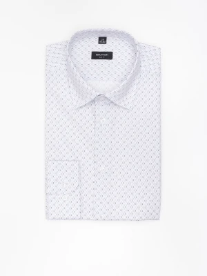 KOSZULA COLINE 3302T DŁUGI RĘKAW SLIM FIT SZARA Z BAWEŁNY Recman