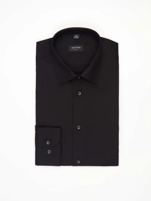 KOSZULA CORSINI 2739T DŁUGI RĘKAW SLIM FIT CZERŃ Recman