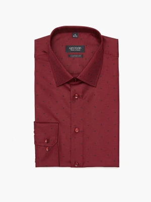 KOSZULA CORSINI 3128T DŁUGI RĘKAW CUSTOM FIT BORDO Recman