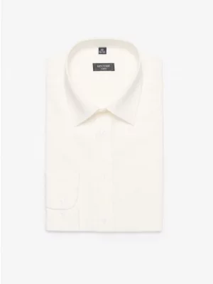 koszula corsini 3165d długi rękaw slim fit biały Recman