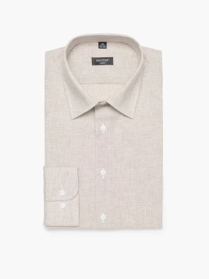 KOSZULA CORSINI 3166D DŁUGI RĘKAW SLIM FIT BEŻ Recman