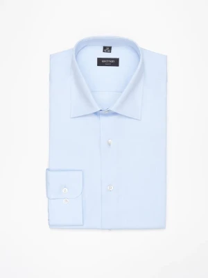 KOSZULA CORSINI 3275E DŁUGI RĘKAW SLIM FIT BŁĘKITNA Z BAWEŁNY Recman