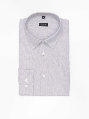 KOSZULA CORSINI 3284D DŁUGI RĘKAW SLIM FIT SZARA Z BAWEŁNY Recman