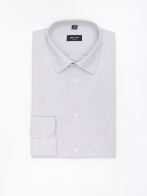 KOSZULA CORSINI 3290T DŁUGI RĘKAW SLIM FIT SZARA Z BAWEŁNĄ Recman