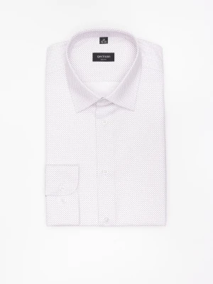 KOSZULA CORSINI 3304T DŁUGI RĘKAW SLIM FIT BEŻOWA Z BAWEŁNĄ Recman