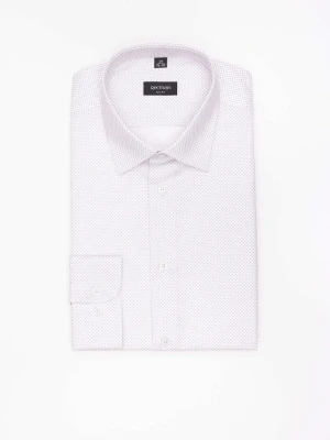 KOSZULA CORSINI 3304T DŁUGI RĘKAW SLIM FIT BEŻOWA Z BAWEŁNĄ Recman