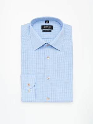 KOSZULA COVIVA 2923 DŁUGI RĘKAW SLIM FIT NIEBIESKI Recman