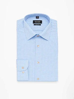 KOSZULA COVIVA 2923 DŁUGI RĘKAW SLIM FIT NIEBIESKI Recman
