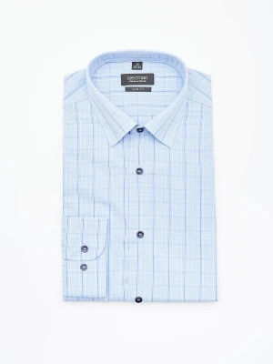 KOSZULA COVIVA 2925 DŁUGI RĘKAW SLIM FIT NIEBIESKI Recman