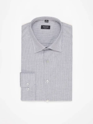 KOSZULA COVIVA 3269E DŁUGI RĘKAW CUSTOM FIT SZARA Z BAWEŁNY Recman