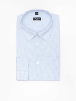 KOSZULA COVIVA 3281D DŁUGI RĘKAW SLIM FIT BŁĘKITNA Z BAWEŁNY Recman