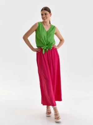 Koszula damska bez rękawów miętowa - DKE0007JZ koszula damska bez rękawów - DRYWASH - Odzieżowy sklep internetowy TOP SECRET