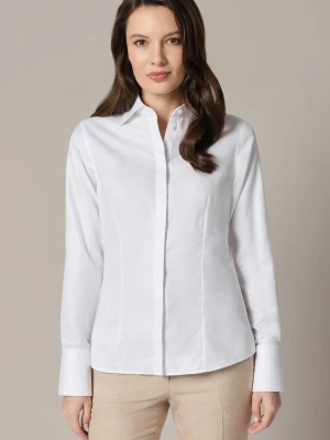 Koszula Damska Biała Bawełniana Agnese Regular Lancerto