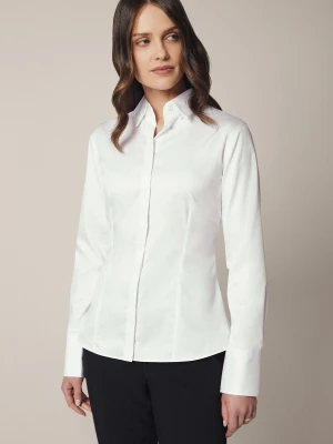 Koszula Damska Biała Bawełniana Idril Regular Lancerto