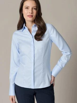 Koszula Damska Błękitna Bawełniana Agnese Regular Lancerto