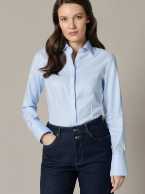 Koszula Damska Błękitna Bawełniana Agnese Slim Lancerto
