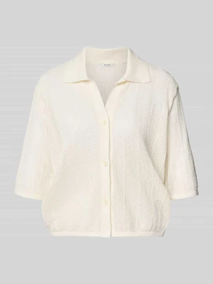 Koszula damska o kroju regular fit z ażurowym wzorem model 'Alva' mustang