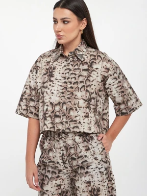 Koszula damska w zwierzęcy wzór Pescara PINKO