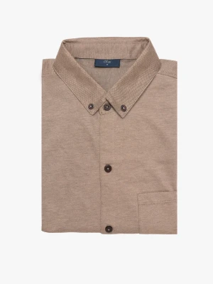 KOSZULA DAVIS 3181 DŁUGI RĘKAW SLIM FIT BRĄZ Recman