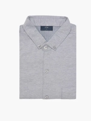 KOSZULA DAVIS 3181 DŁUGI RĘKAW SLIM FIT SZAROŚĆ Recman