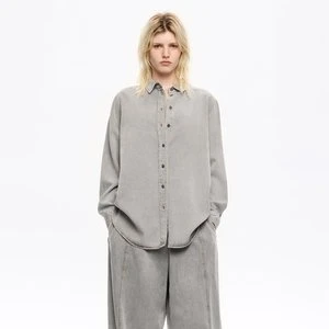 Koszula denim lejąca szara BIMBA Y LOLA