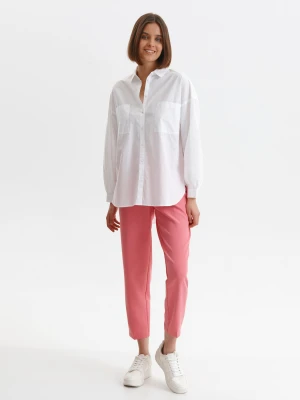 Koszula długi rękaw biała - SKL3364BI koszula długi rękaw - TOP SECRET - Odzieżowy sklep internetowy TOP SECRET