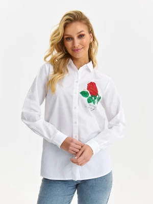 Koszula długi rękaw biała - SKL3489BI koszula długi rękaw - TOP SECRET - Odzieżowy sklep internetowy TOP SECRET