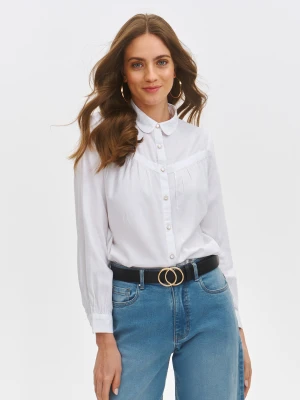 Koszula długi rękaw biała - SKL3507BI koszula długi rękaw - TOP SECRET - Odzieżowy sklep internetowy TOP SECRET