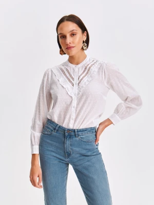 Koszula długi rękaw biała - SKL3514BI koszula długi rękaw - TOP SECRET - Odzieżowy sklep internetowy TOP SECRET