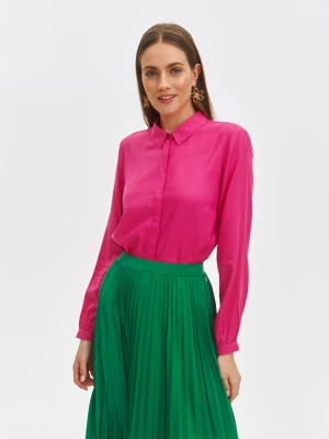 Koszula długi rękaw różowa - SKL3508RO koszula długi rękaw - TOP SECRET - Odzieżowy sklep internetowy TOP SECRET