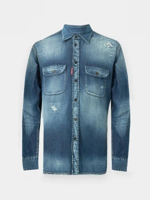 Koszula Dsquared2 granatowy