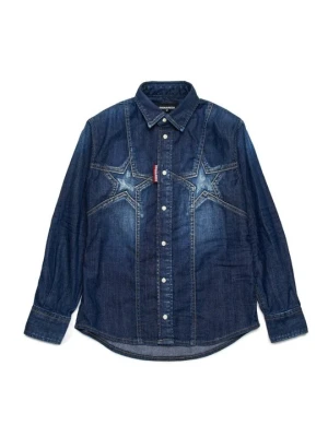 Koszula Dsquared2 niebieski