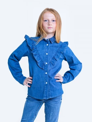 Koszula dziewczęca jeansowa z falbanką Nela 300 BIG STAR