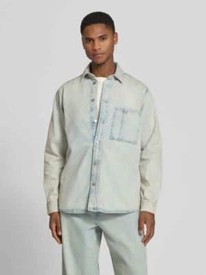 Koszula dżinsowa o kroju regular fit z kieszenią na piersi model 'DAMON' Samsøe Samsøe