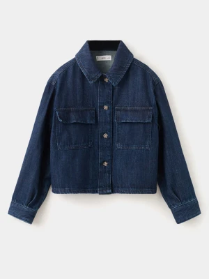 Koszula dżinsowa z kieszeniami ciemnoniebieski - Dzieci - - MANGO KIDS