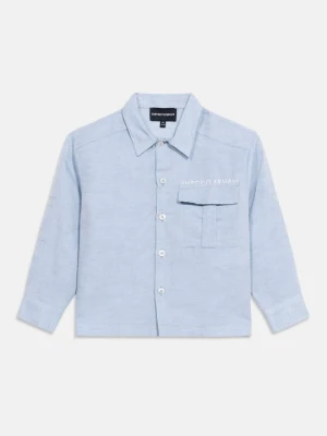 Koszula Emporio Armani jasnoniebieski
