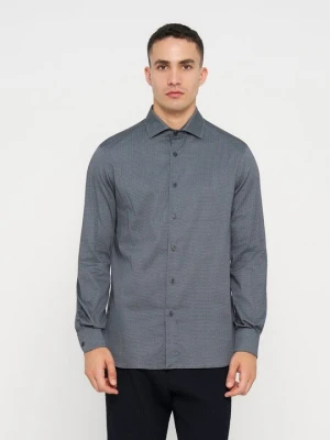 Koszula Emporio Armani niebieski